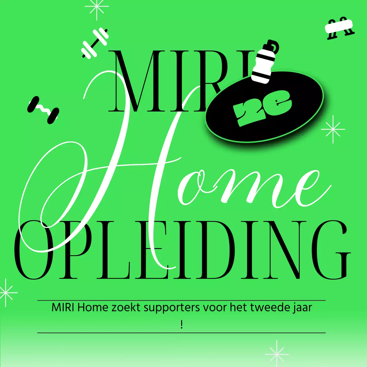 Werf supporters voor een kitscherige thuisworkout in neon en zwart