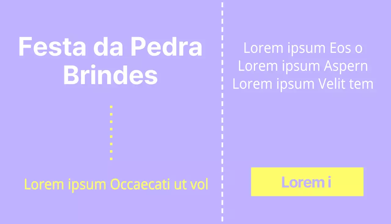 Um evento de chá de bebé roxo e amarelo, ao estilo de bilhetes limpos