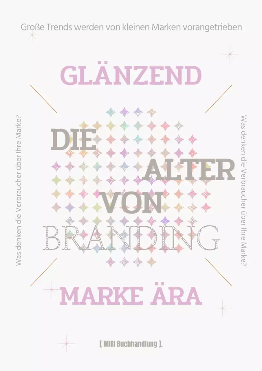 Geometrischer Markenpsychologiebezug in Rosa und Beige