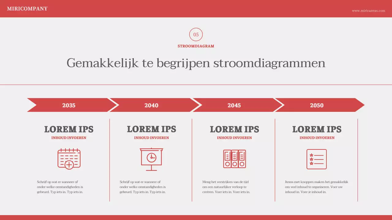 Minimalistische nummering in ivoorrood