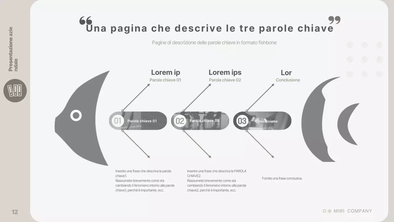 Una presentazione aziendale semplice e beige