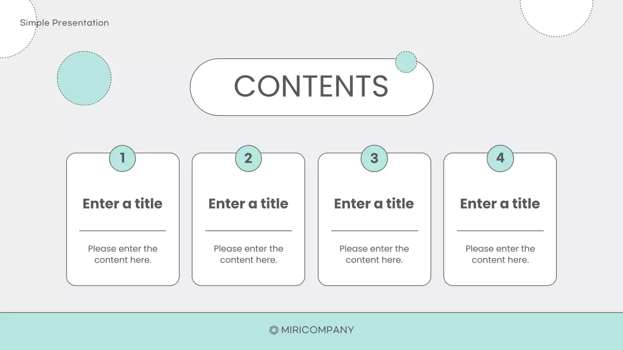 Mint Simple Template Presentation