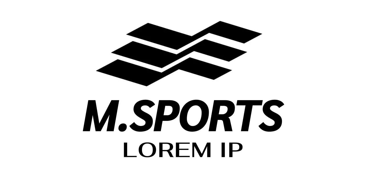 Logotipo geométrico de gimnasio