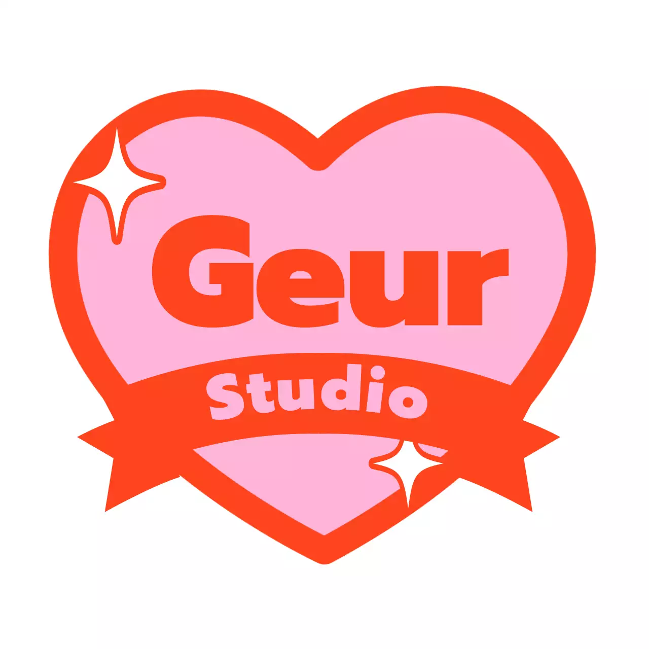 Atelier met roze hartjes en strikjes