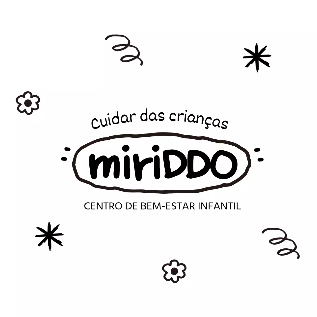 Conceito giro de centro de acolhimento de crianças com trabalhos artísticos desenhados à mão