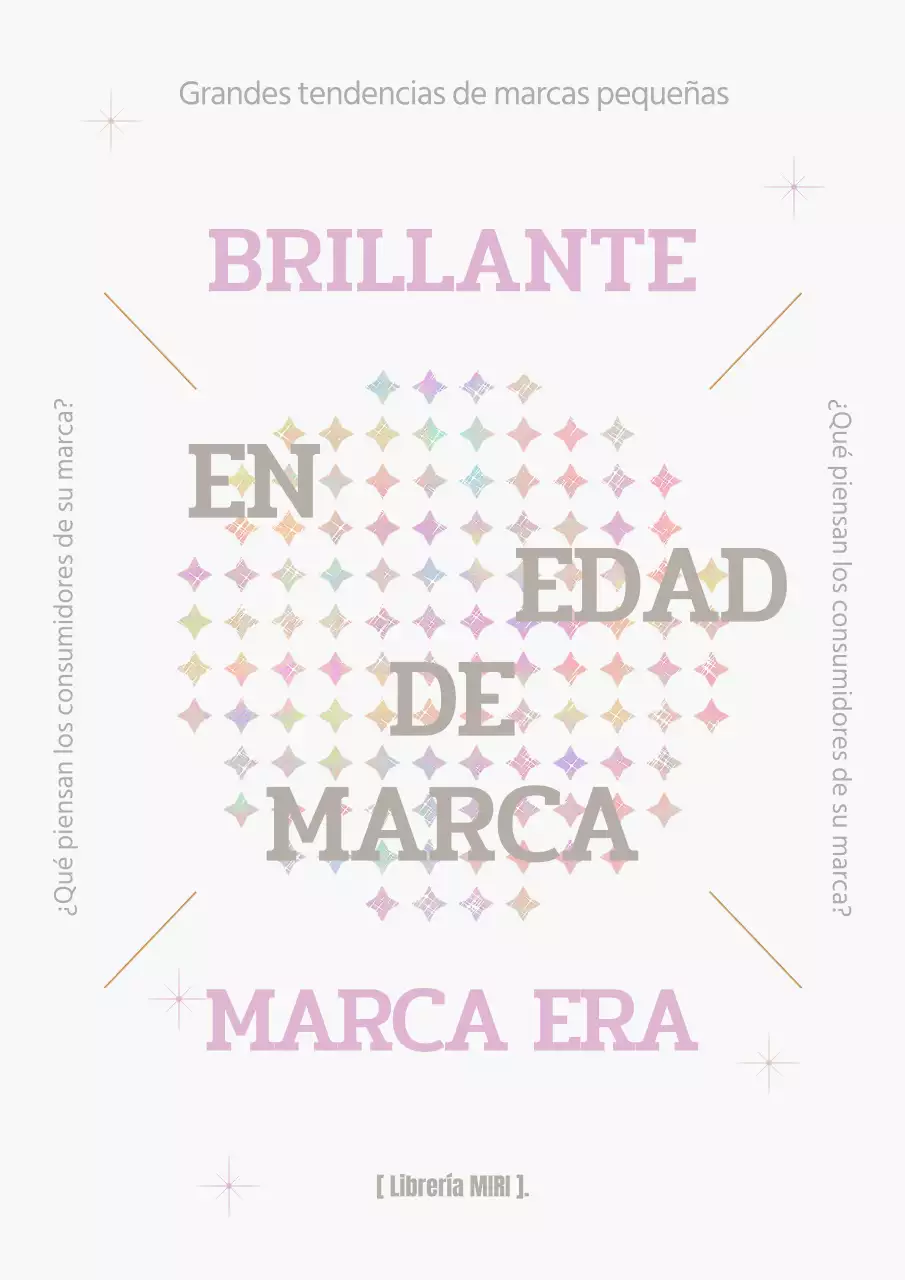 Funda geométrica de psicología de marca en rosa y beige