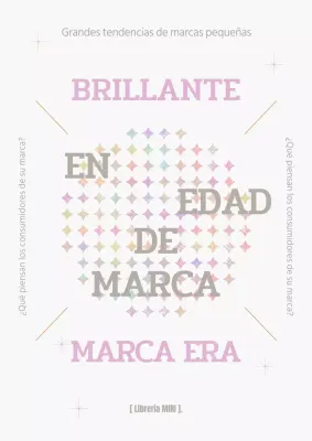 Funda geométrica de psicología de marca en rosa y beige