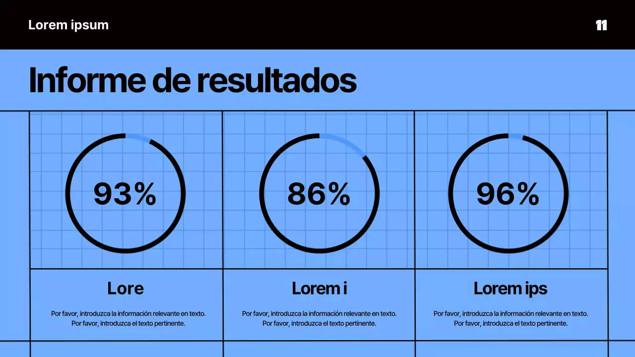 Material de reunión kitsch en azul