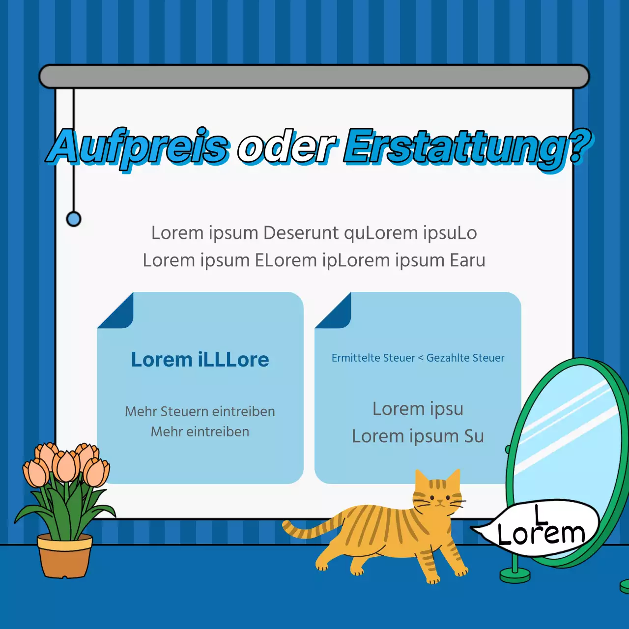 Marineblaue und weiße Buchhaltung auf den Punkt gebracht