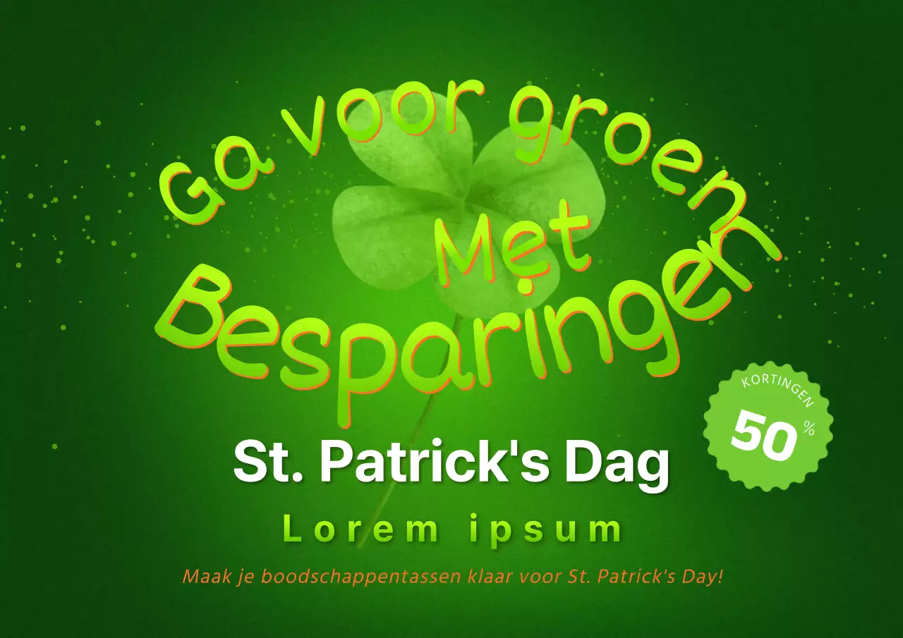 Promoot St Patrick's Day-evenementen in het groen