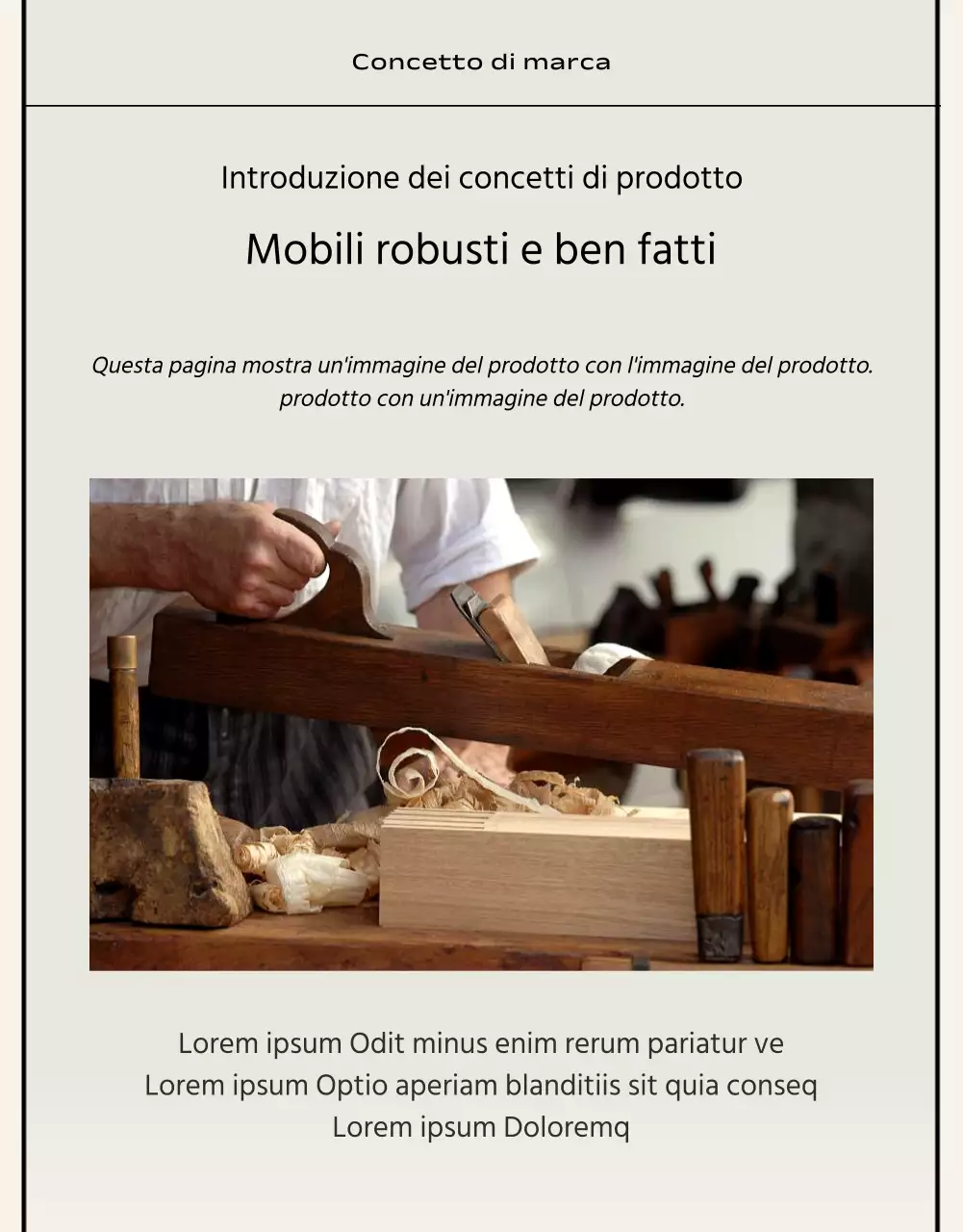 Stile essenziale in nero e beige Marchio commerciale