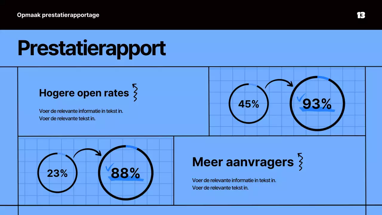 Kitscherig vergadermateriaal in blauw
