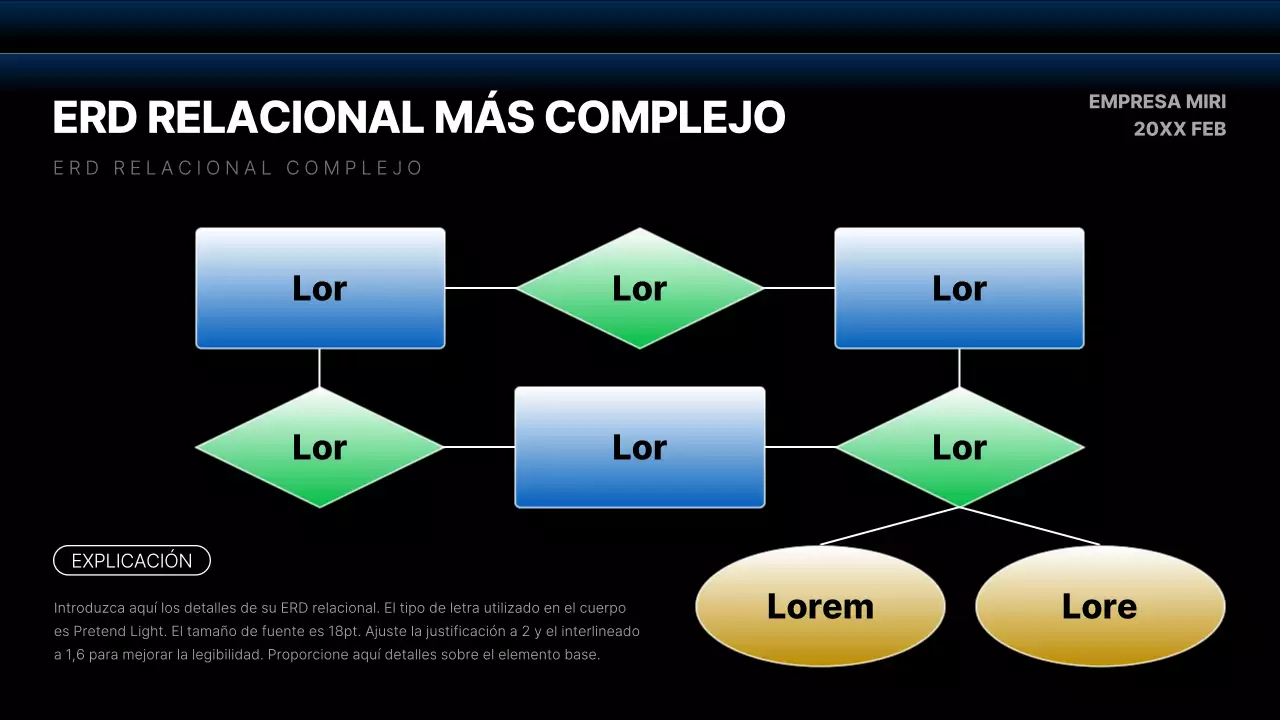 Informes de diagramas de desarrollo modernos en negro y azul