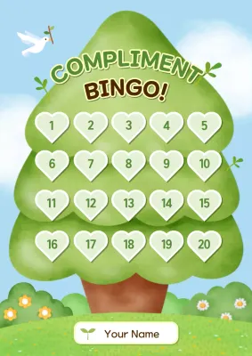 Green Simple Bingo Game Planner Poster