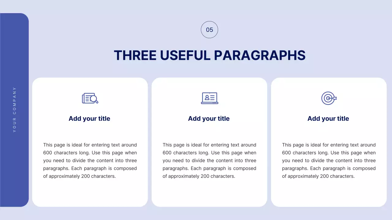 Một báo cáo giàu văn bản đơn giản có màu xanh lam 
