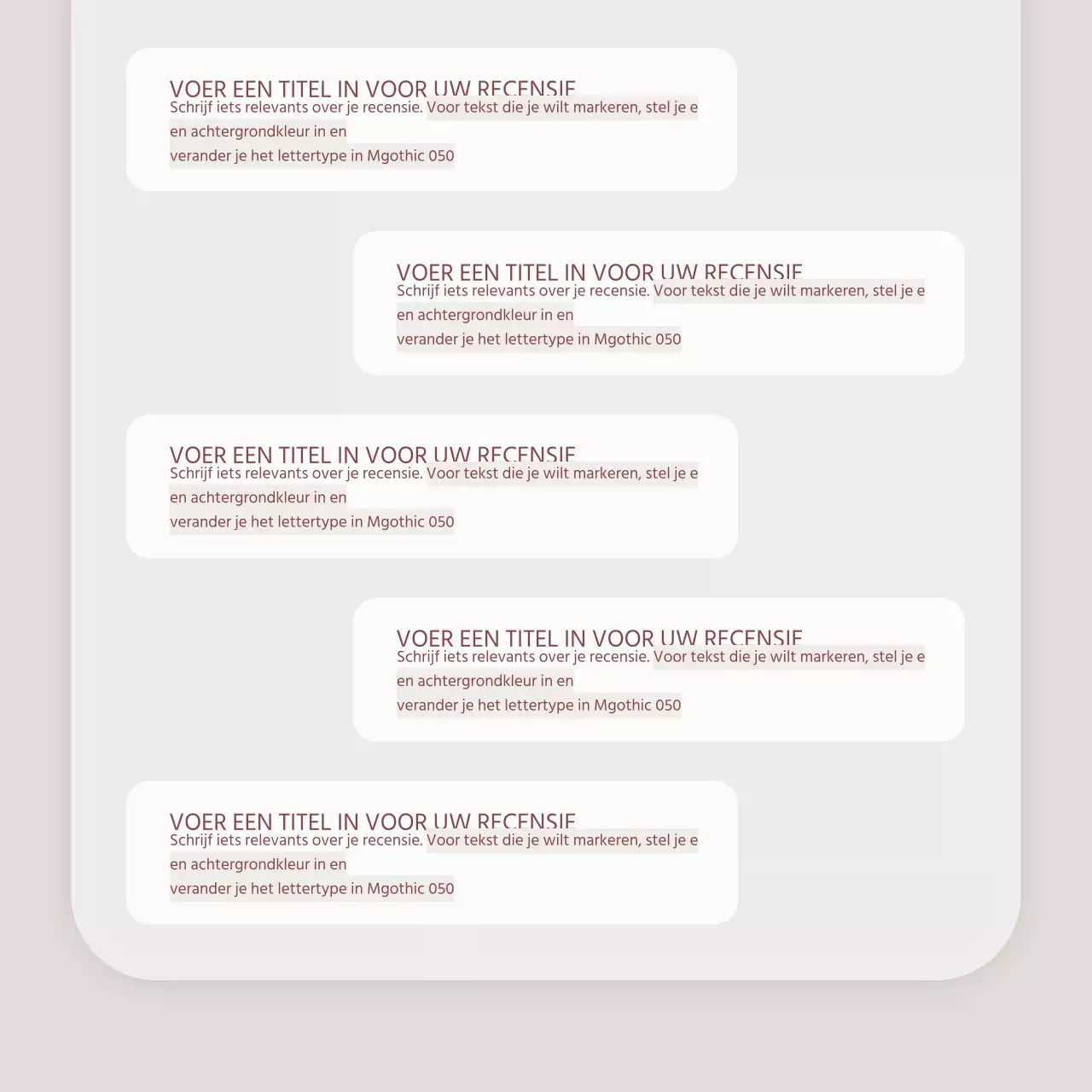 Een advertentie voor een lookbook met trendy sieraden in roze en bruin.