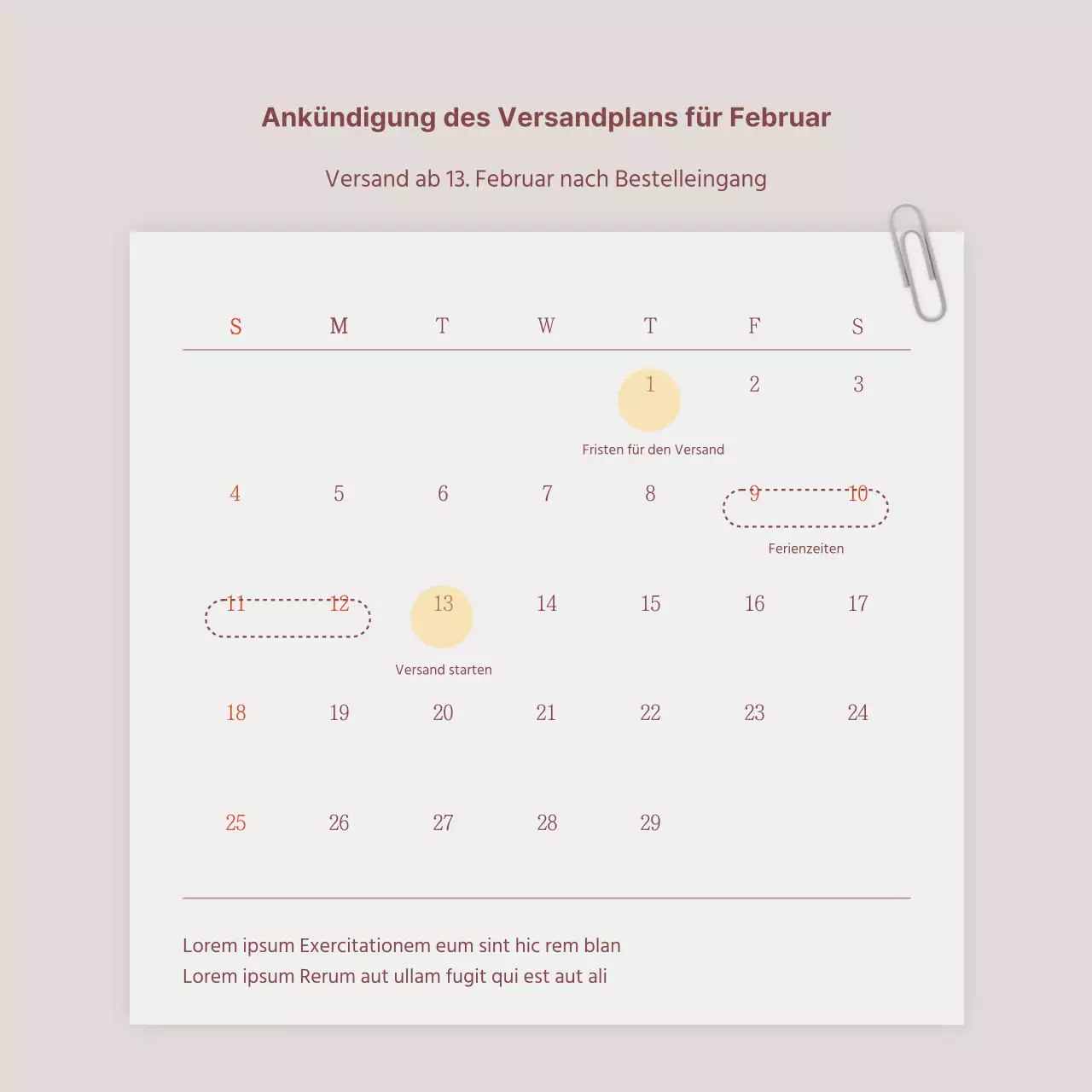 Eine Anzeige, die ein Lookbook mit trendigen Schmuckaccessoires in Rosa und Braun verkauft.