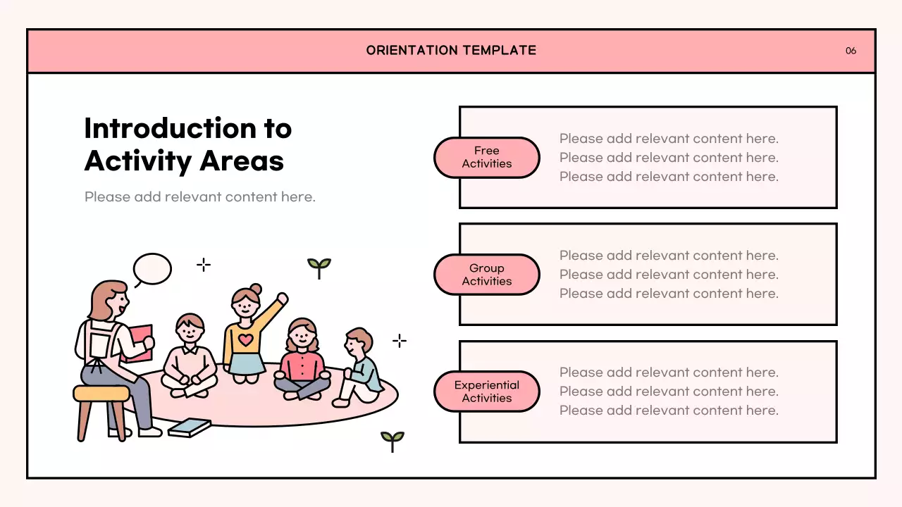 Pink Simple Kindergarten Guide Presentation