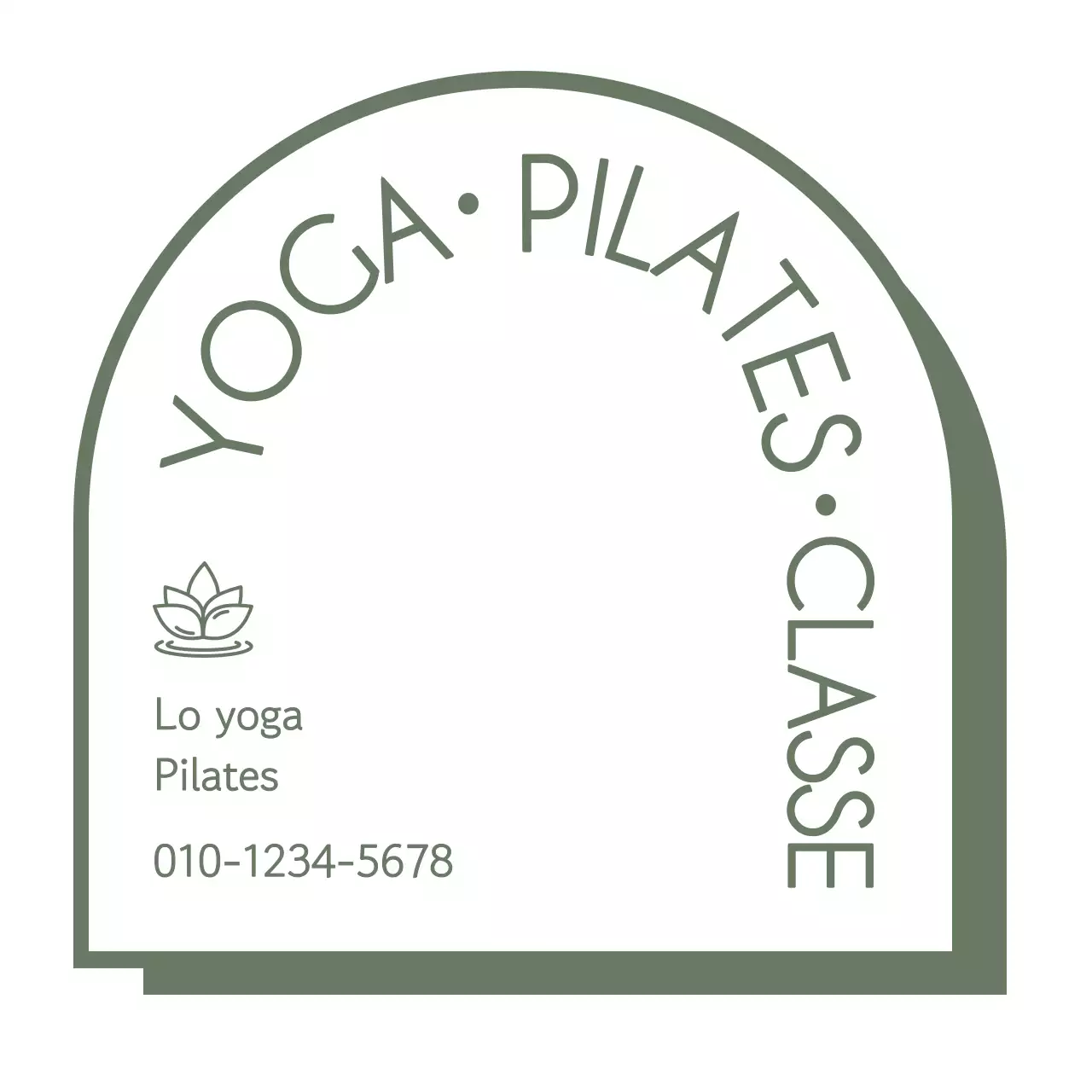 Una lezione di yoga pulita in kaki