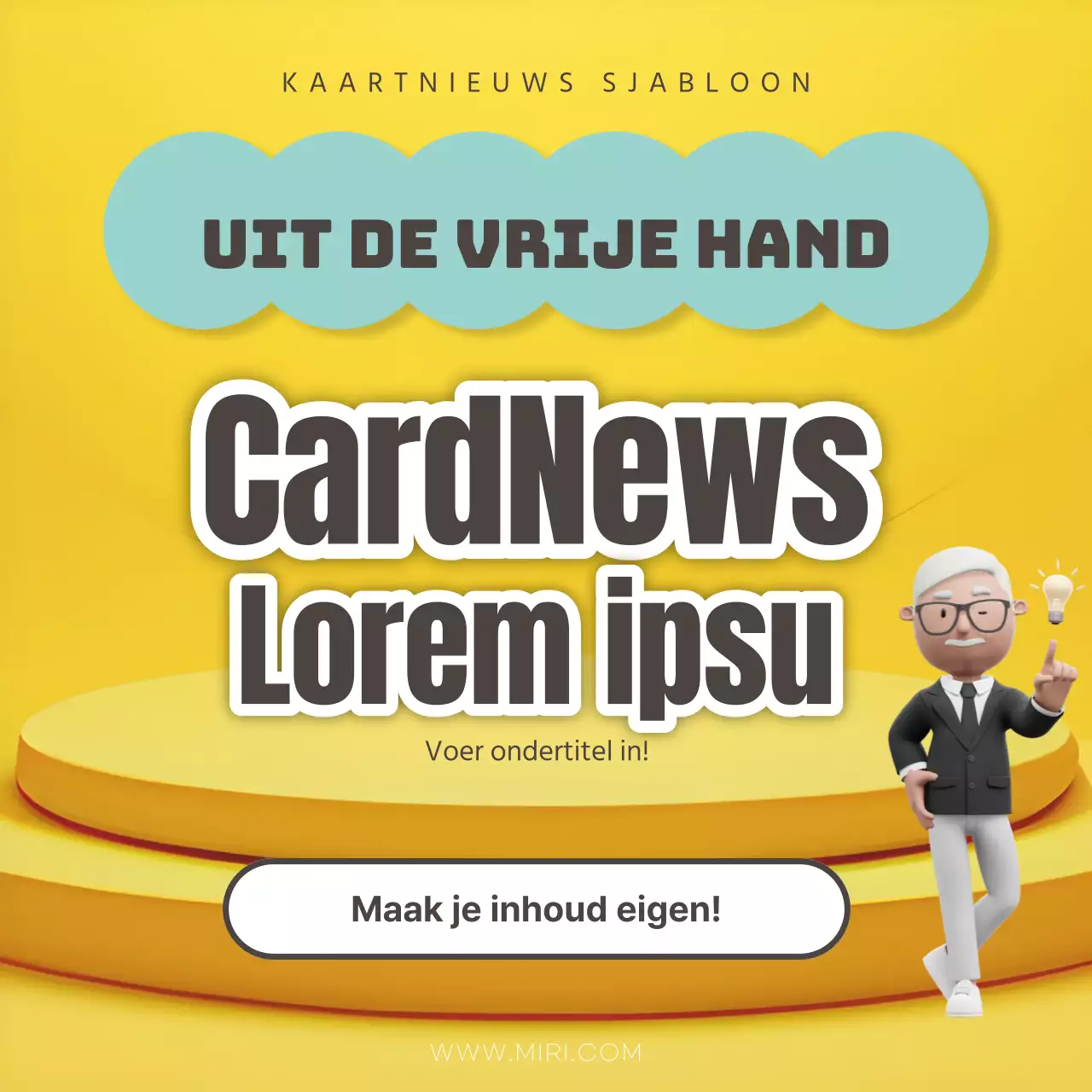 Een kitscherige free-for-all in geel en lichtblauw