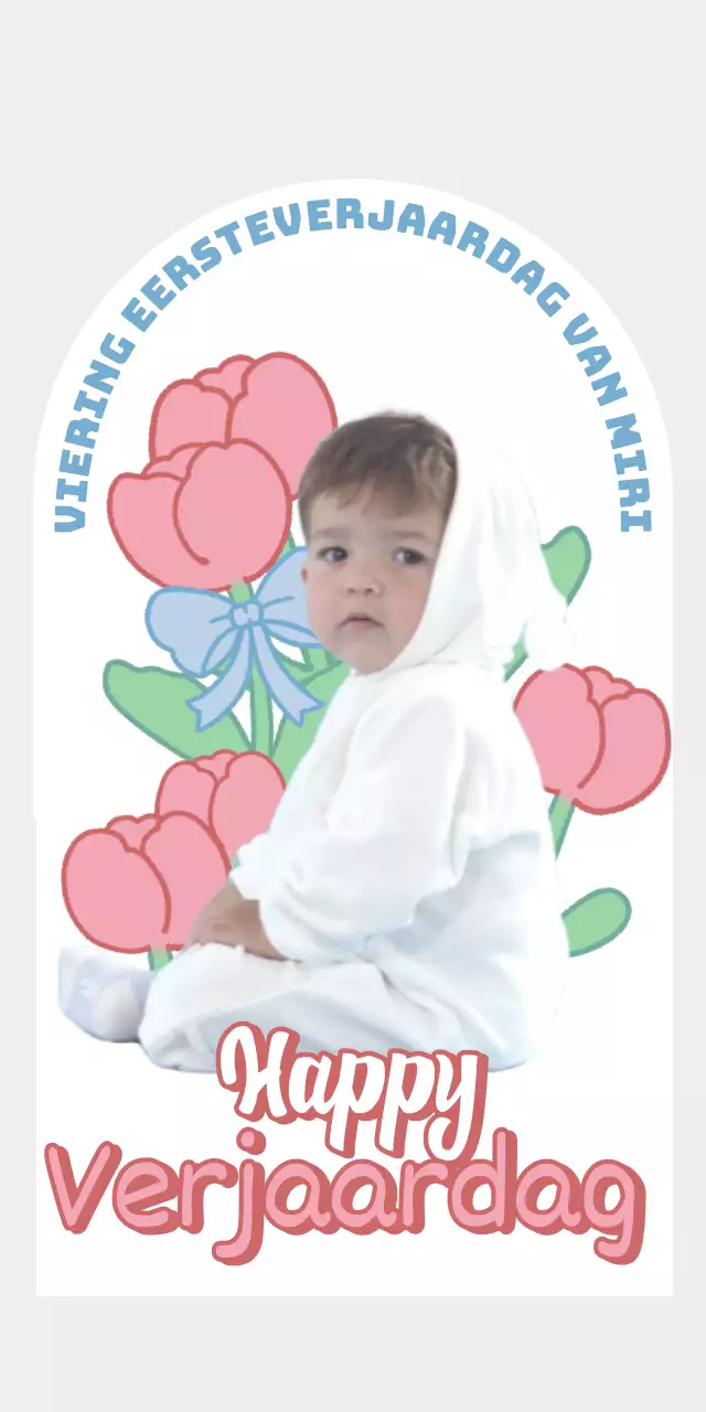 Een schattig roze babyshower portret