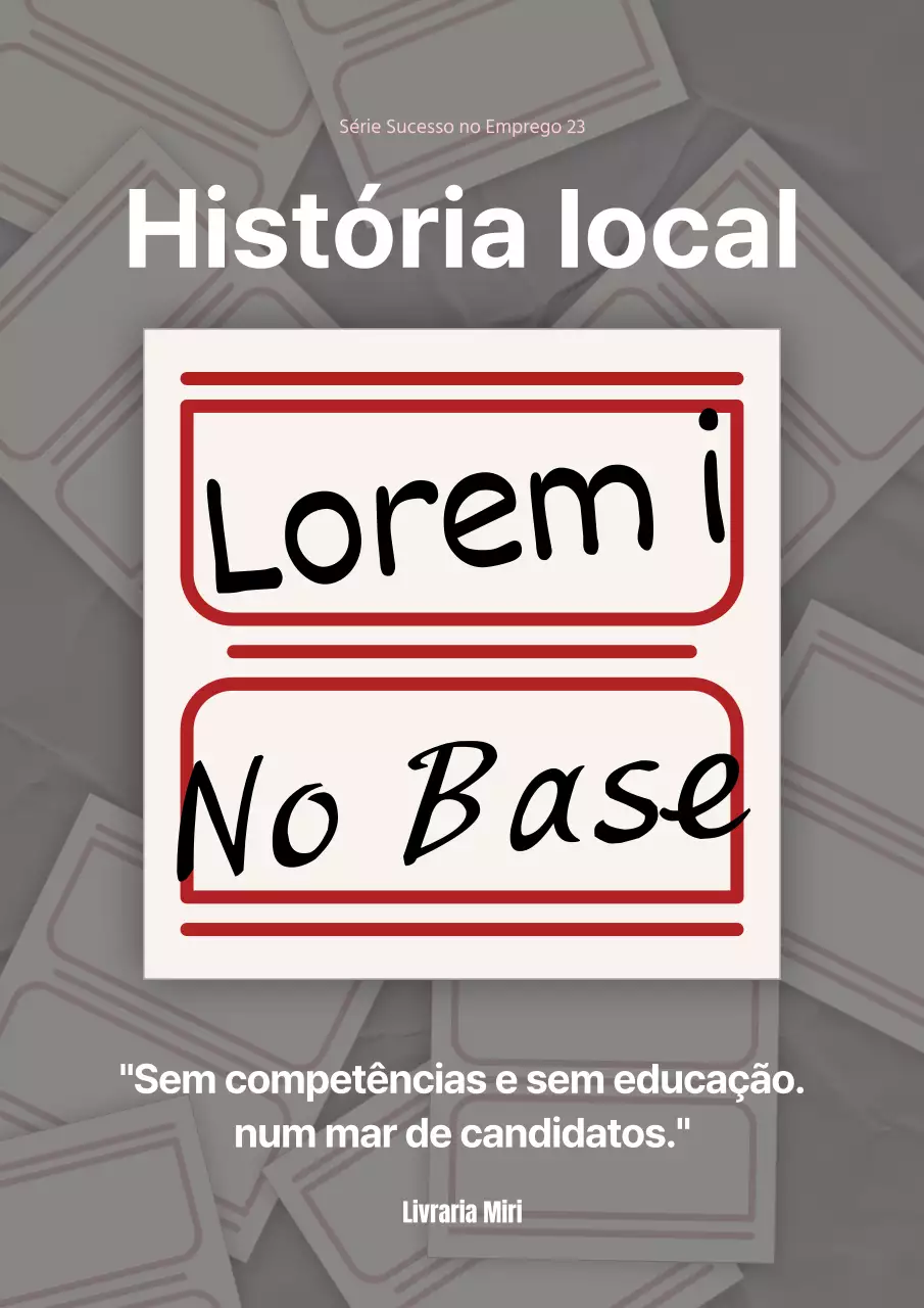 Carta de apresentação de preparação para o emprego sem especificações, com detalhes em vermelho e bege