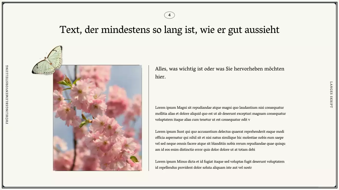 Vintage Frühling Blumen in Elfenbein Design Vorschlag