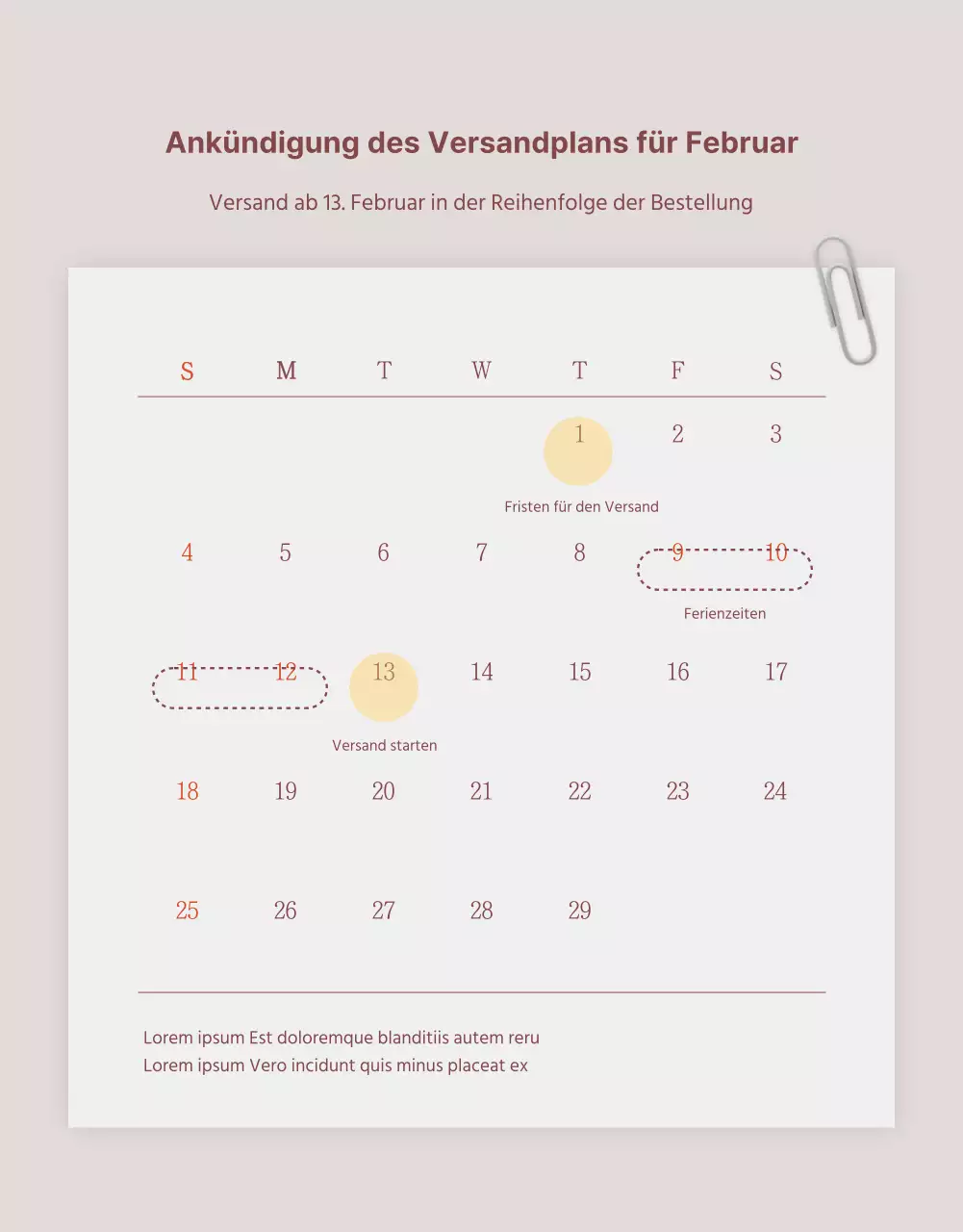 Eine Anzeige, die ein Lookbook mit trendigen Schmuckaccessoires in Rosa und Braun verkauft.