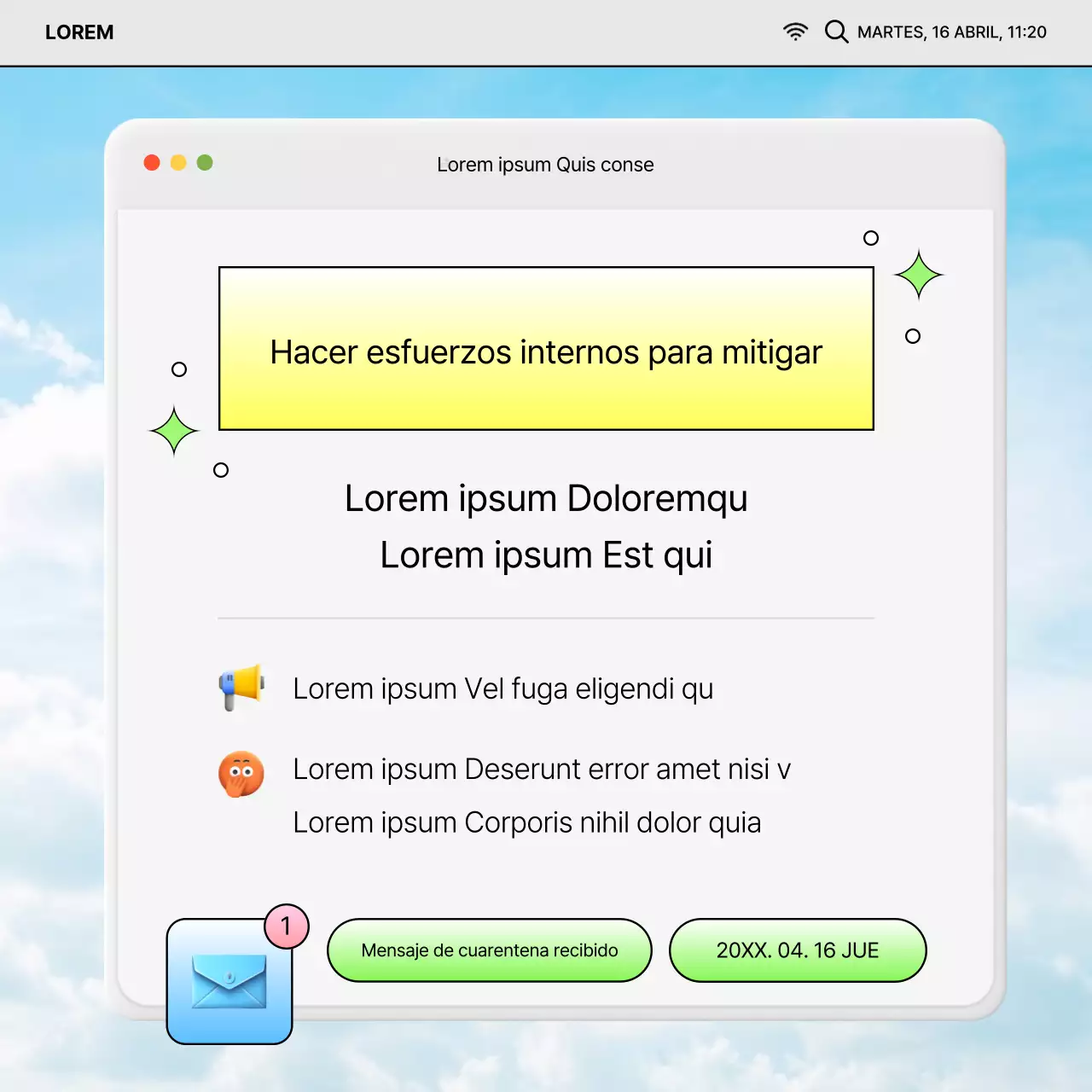 Anuncios de un año de RH en chartreuse y azul claro