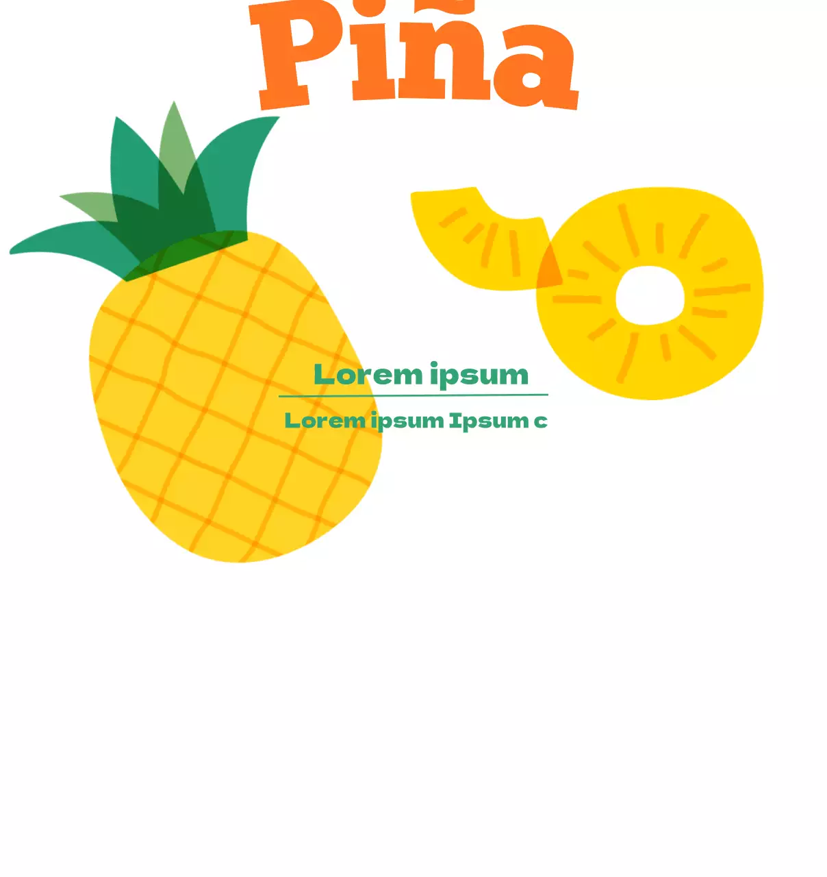 Ilustración de frutos secos en colores primarios