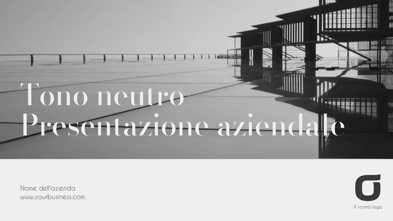 Eleganti relazioni aziendali in bianco e nero