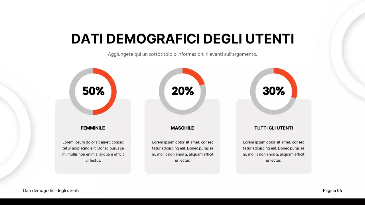 Materiale per relazioni aziendali classiche in nero e rosso