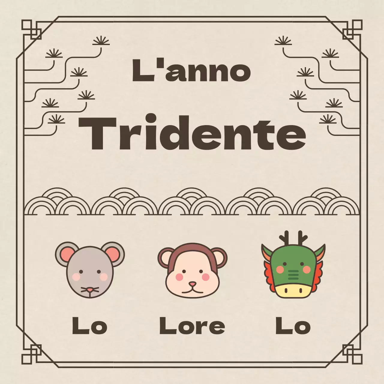 Informazioni sull'oroscopo tradizionale in marrone e beige