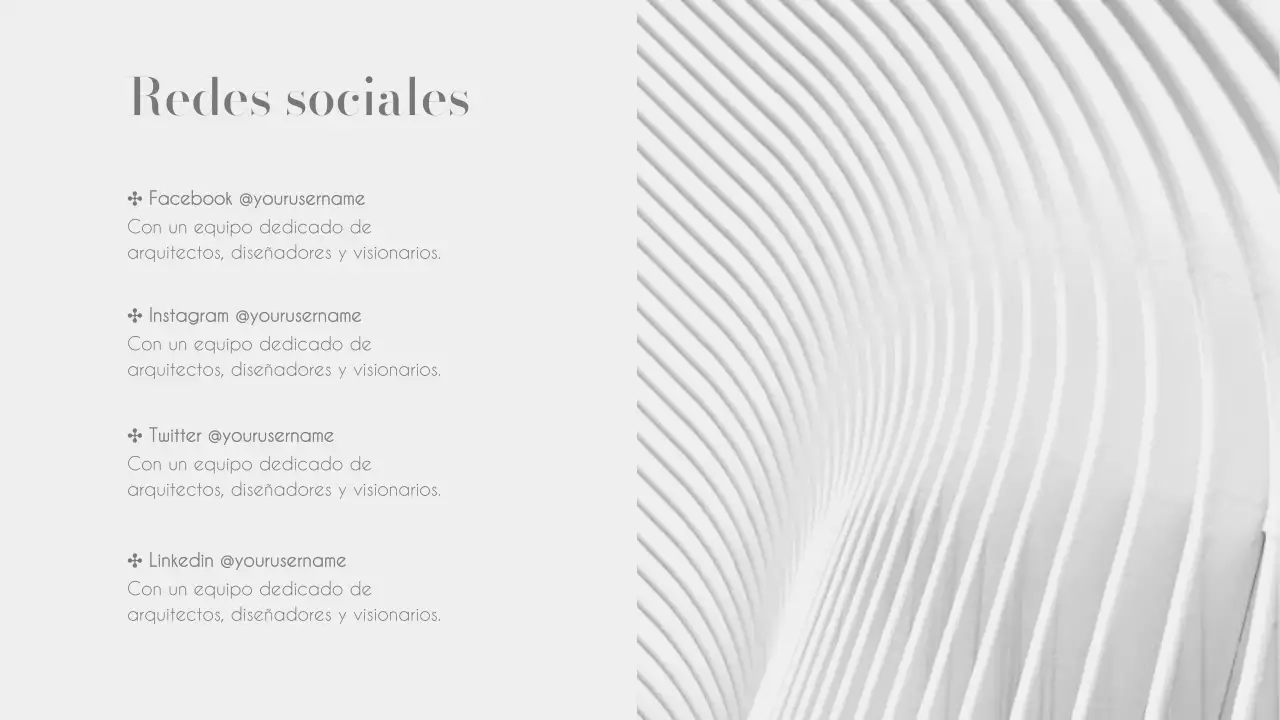 Elegantes informes empresariales en blanco y negro