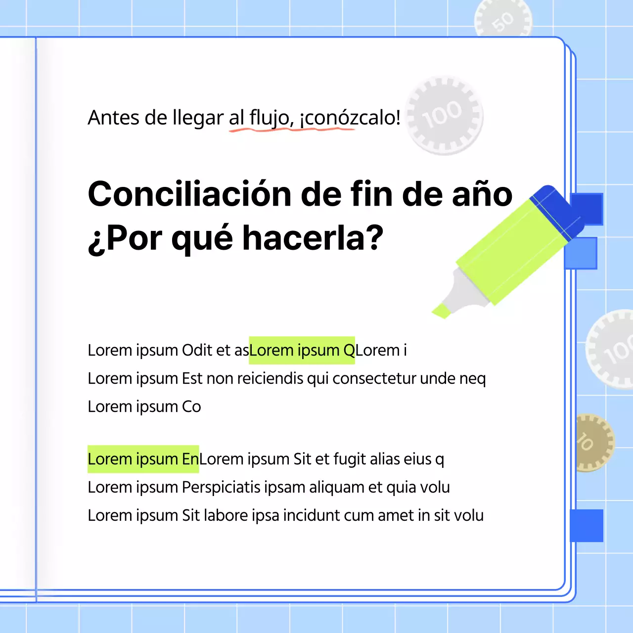 Acerca de la Guía Blue's para la conciliación de fin de año