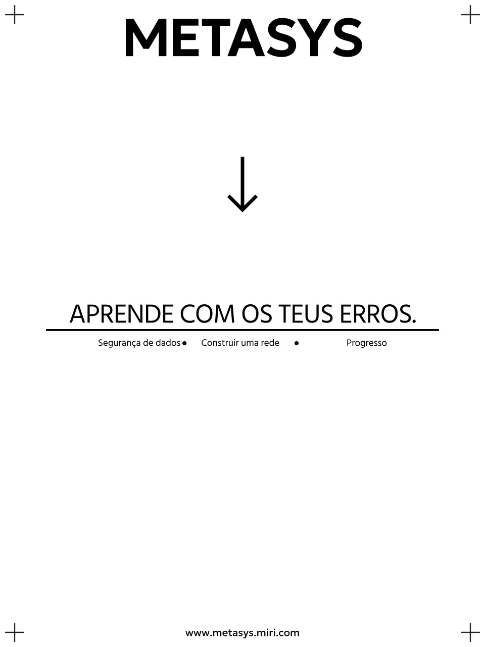 Desenho da capa com uma composição tipográfica simples