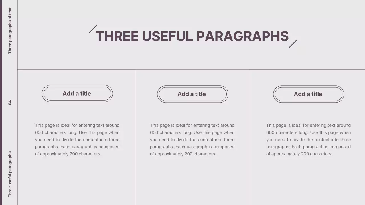 Purple Minimalist Template Presentation