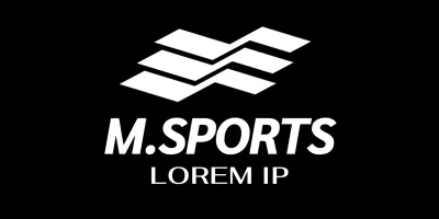 Logotipo geométrico de gimnasio