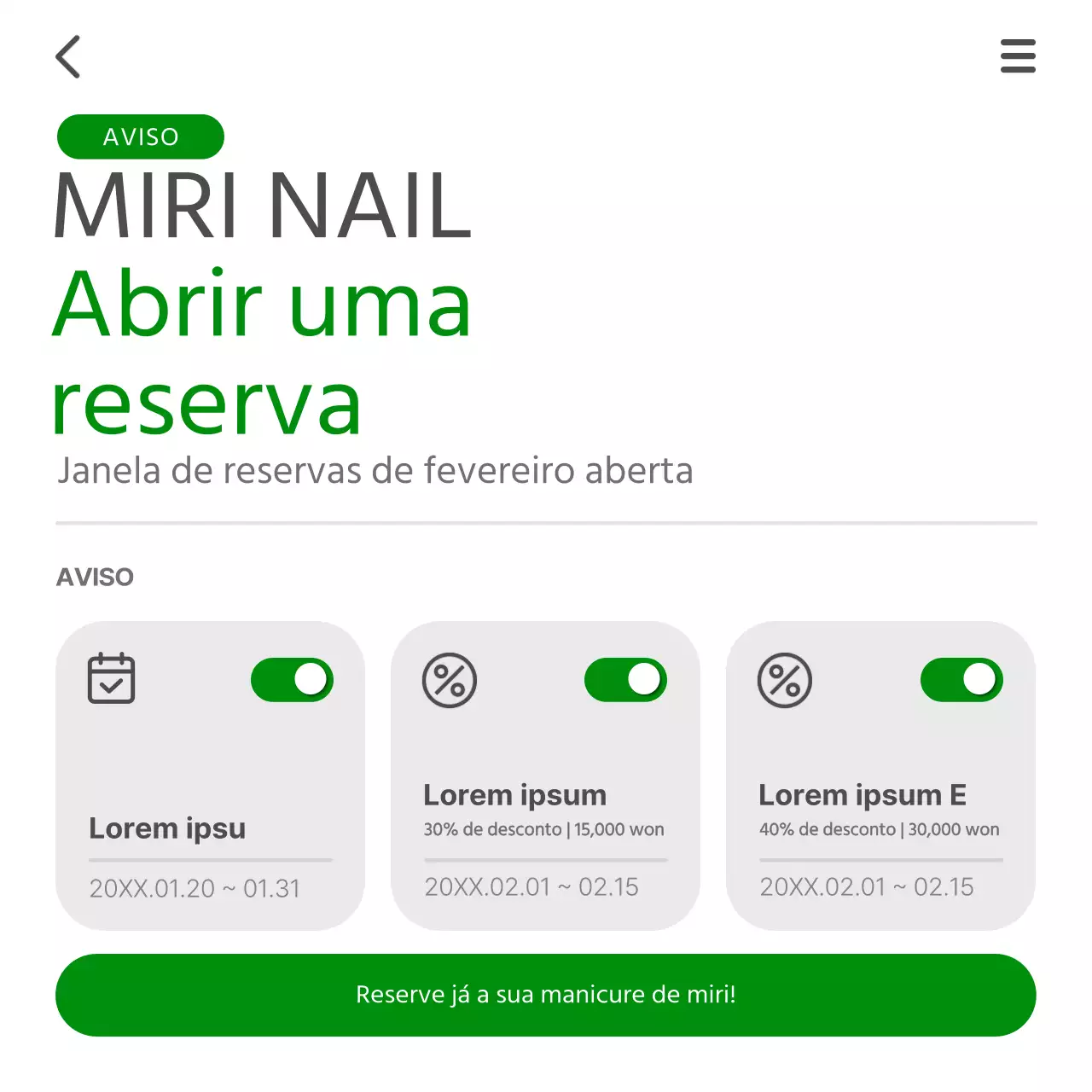 Um guia simples de abertura de reservas a verde e branco