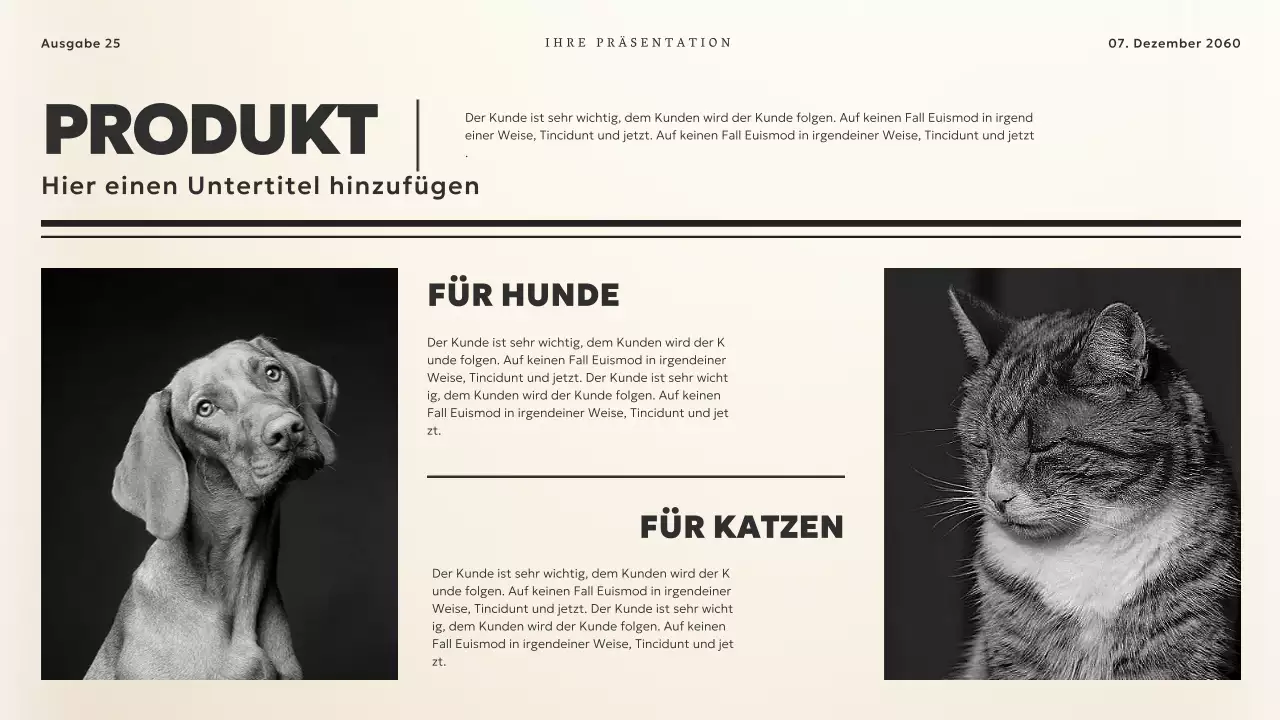 Schwarz und Beige Vintage News Theme Business Material