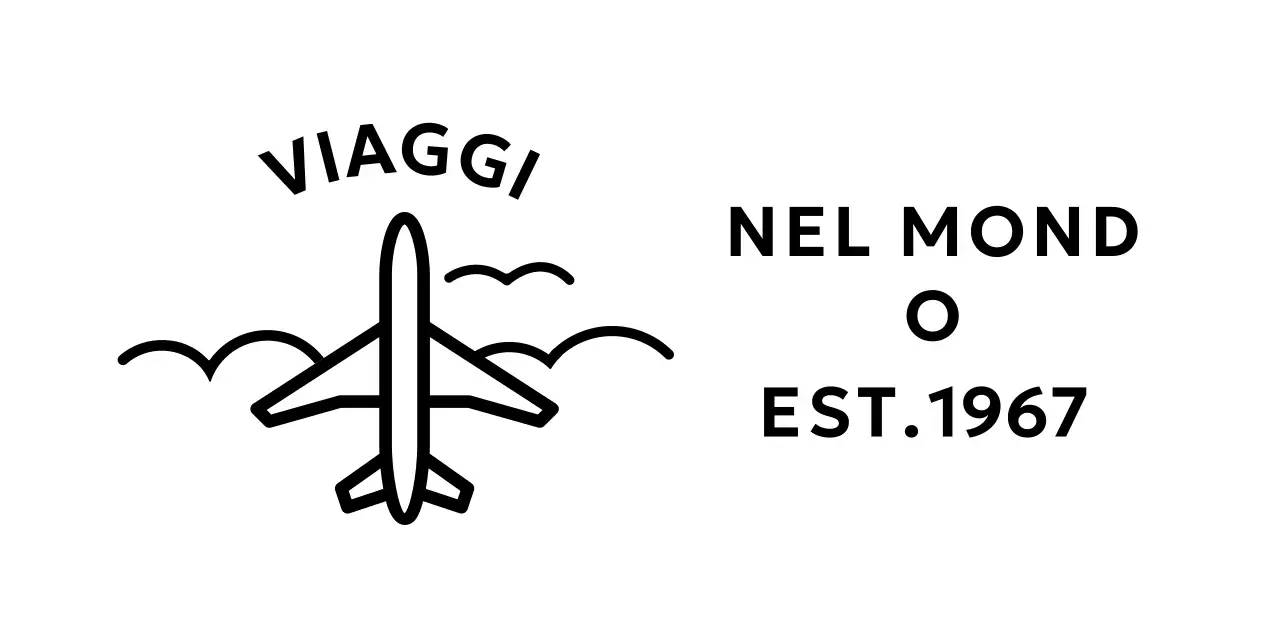 Un concetto semplice di agenzia di viaggi con l'illustrazione di un aeroplano