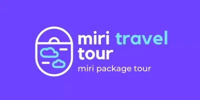 Simple, clean, illustrated travel agency logo