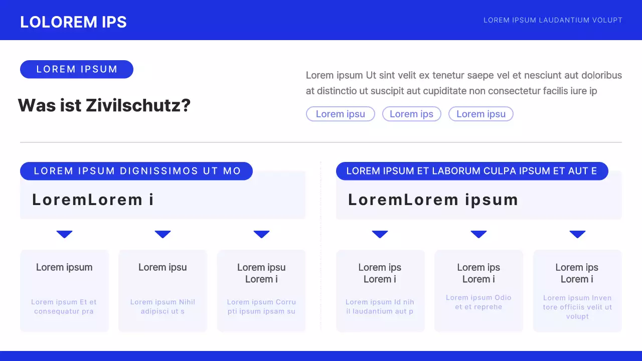 Einfache Zivilschutzausbildung in Marineblau und Schwarz