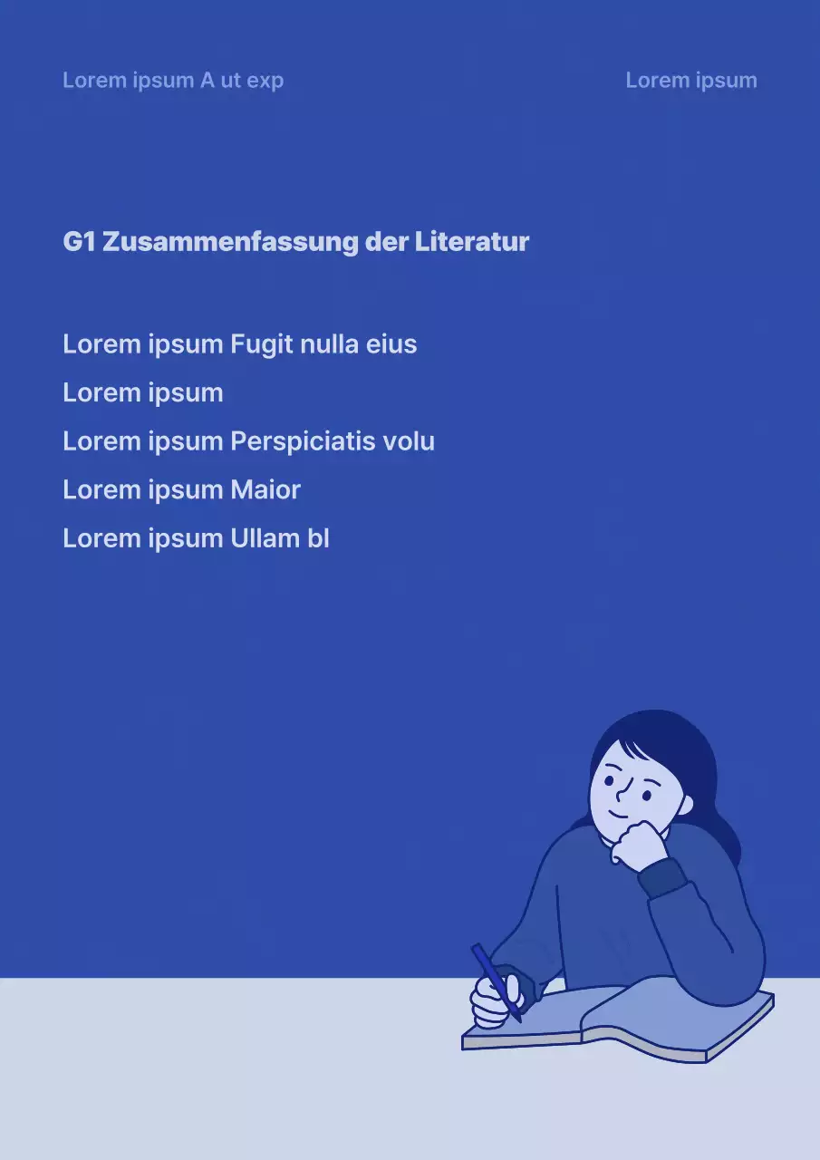 Einfacher blauer und hellblauer Spracheinband