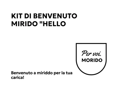 Kit di benvenuto aziendale con caratteri gotici e corsivi