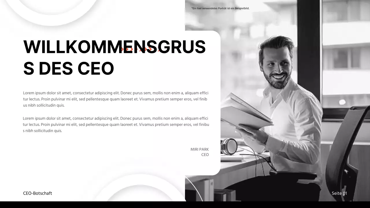 Schwarzes und rotes klassisches Geschäftsberichtmaterial