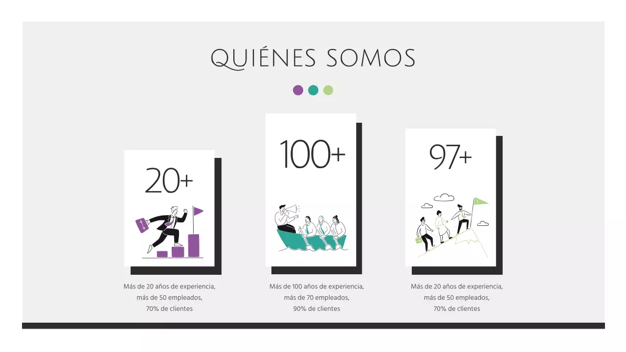 Elegante material para informes de empresa en blanco y negro