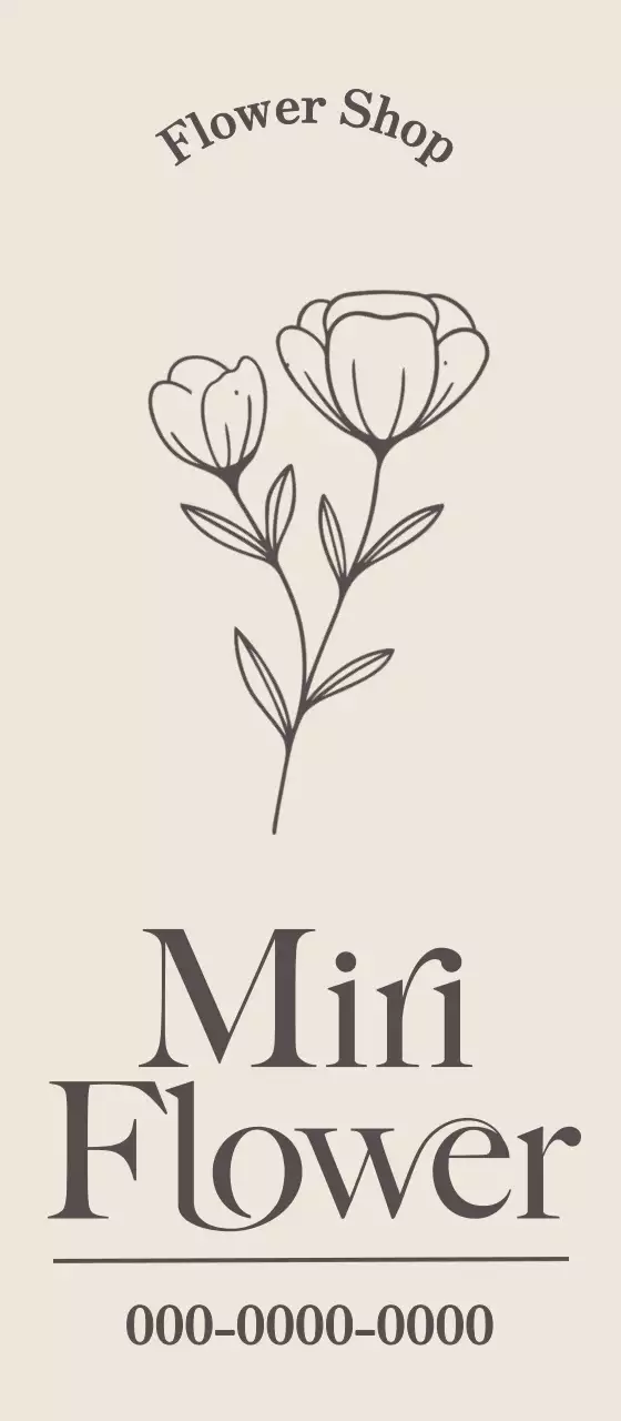 Elegant line flowers