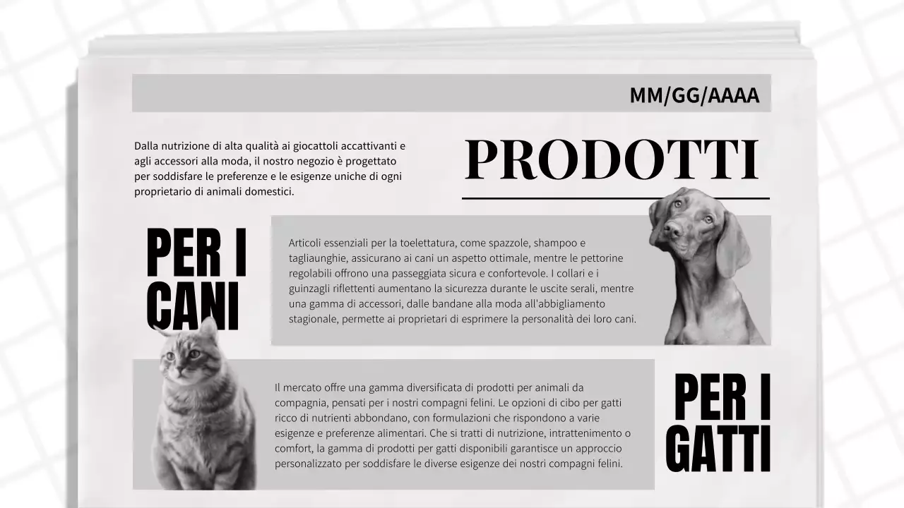 Rapporto d'affari a tema giornale classico blu e nero