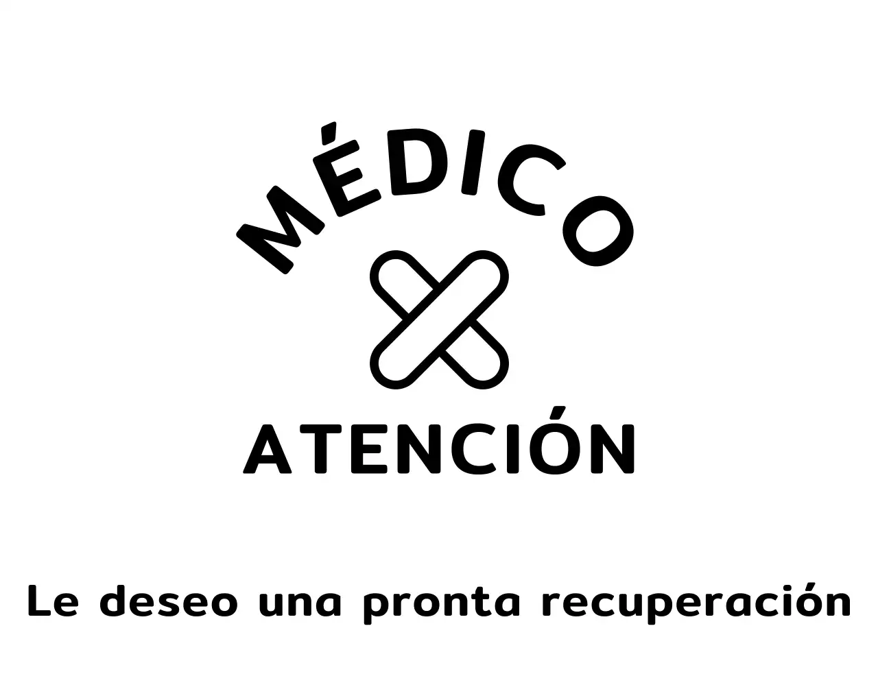 Atención médica sencilla con ilustraciones sobre medicina